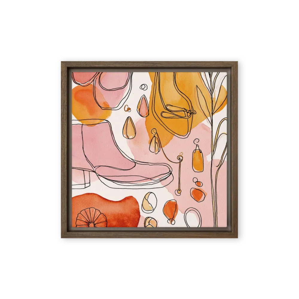 Pink and Gold Accessories | Art Print