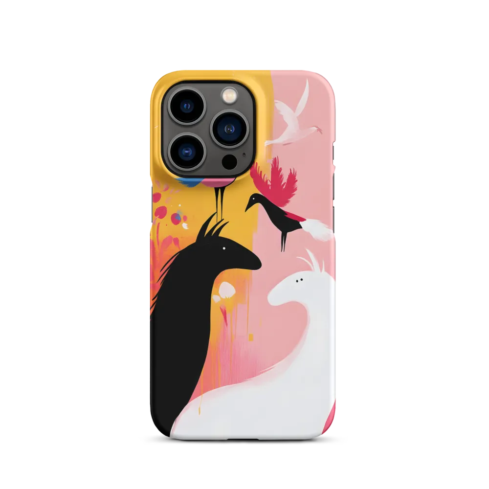 Stylized Horses and Birds Artwork | Phone Case