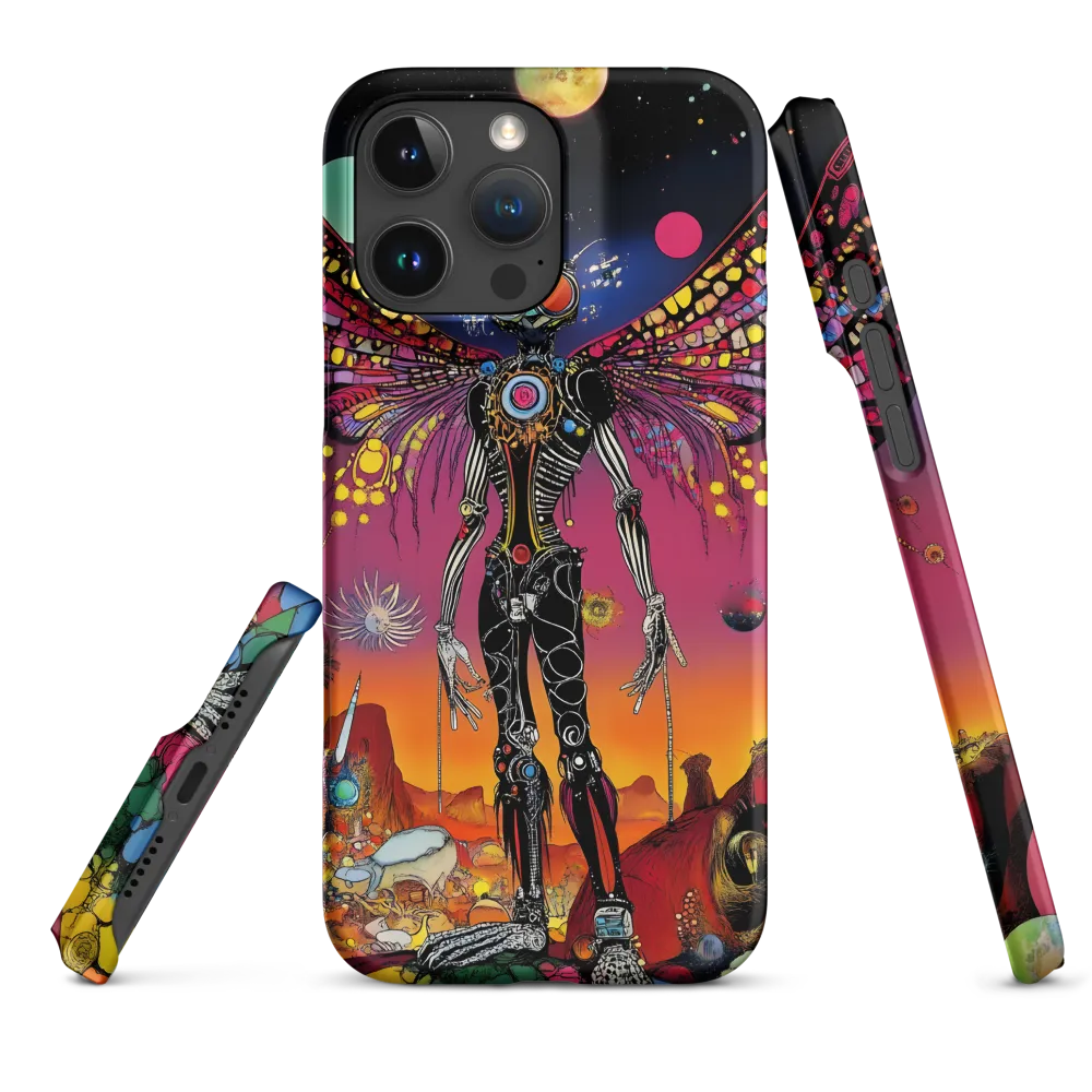 Psychedelic Skeleton Moth Art | Phone Case