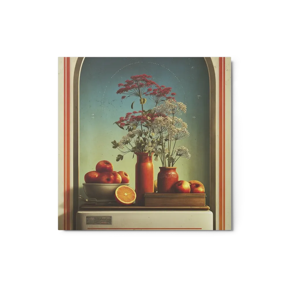 Still Life with Red Vases and Fruit | Art Print