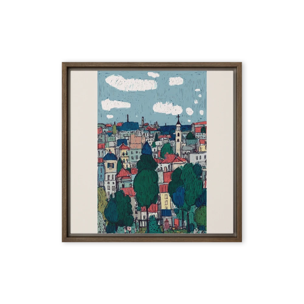 Rooftops and Clouds | Art Print