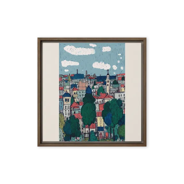 Rooftops and Clouds | Art Print