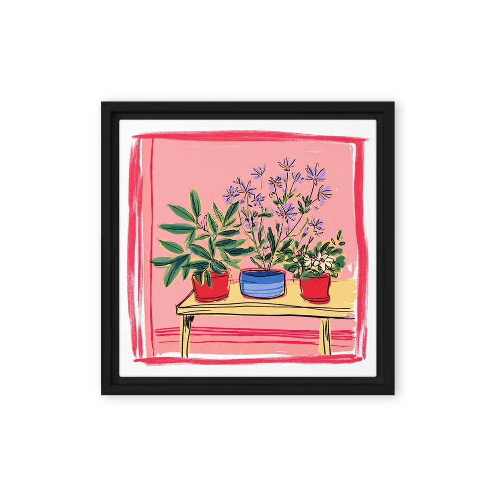 Three Potted Plants | Art Print