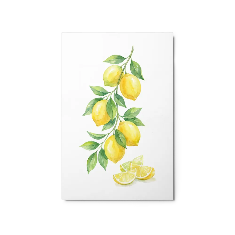 Watercolor Lemon Branch