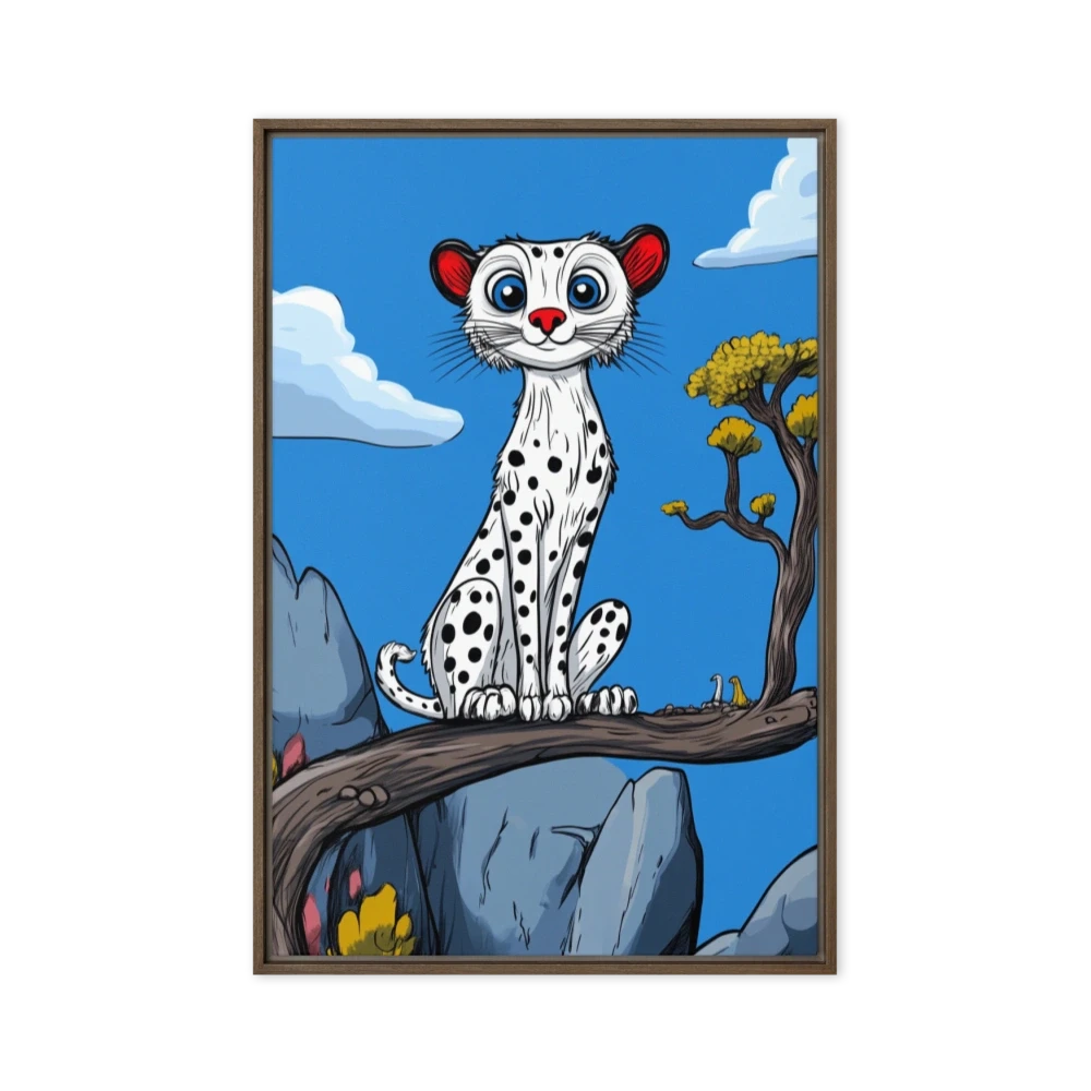 Whimsical Cheetah Perched