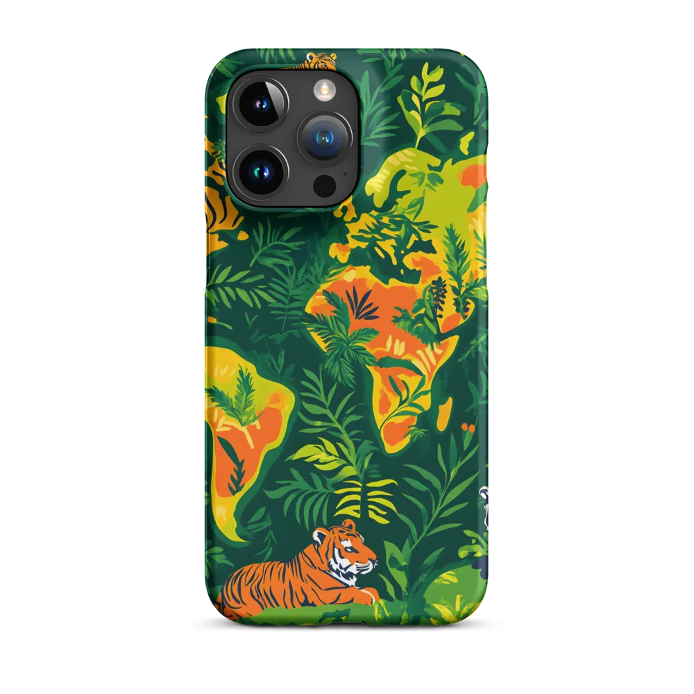 World Map with Tropical Animals | Phone Case