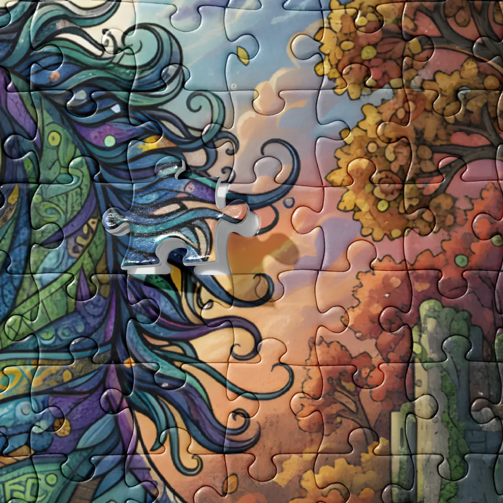 Moonlit Unicorn 
 Jigsaw Puzzle