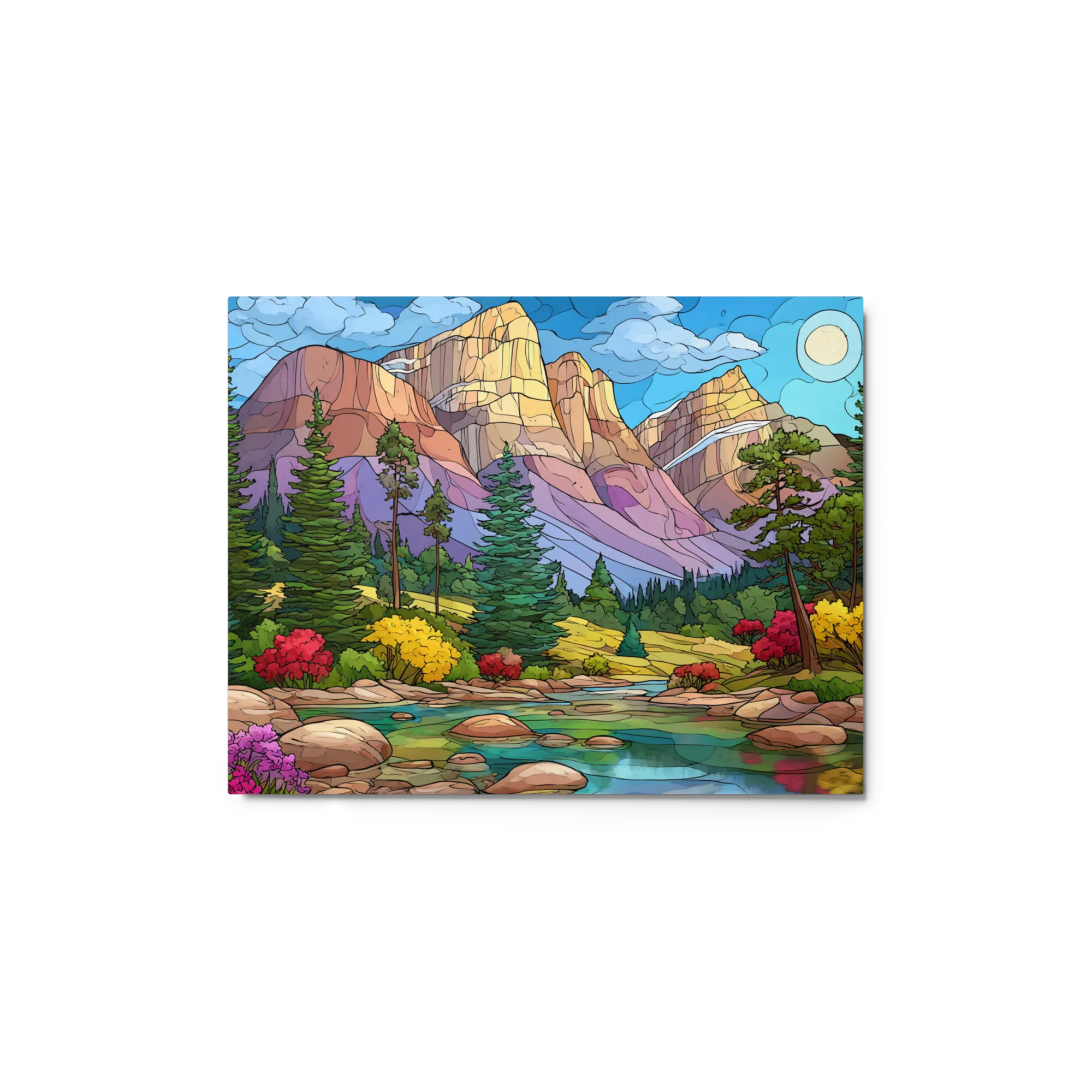 Stained Glass Mountain Valley