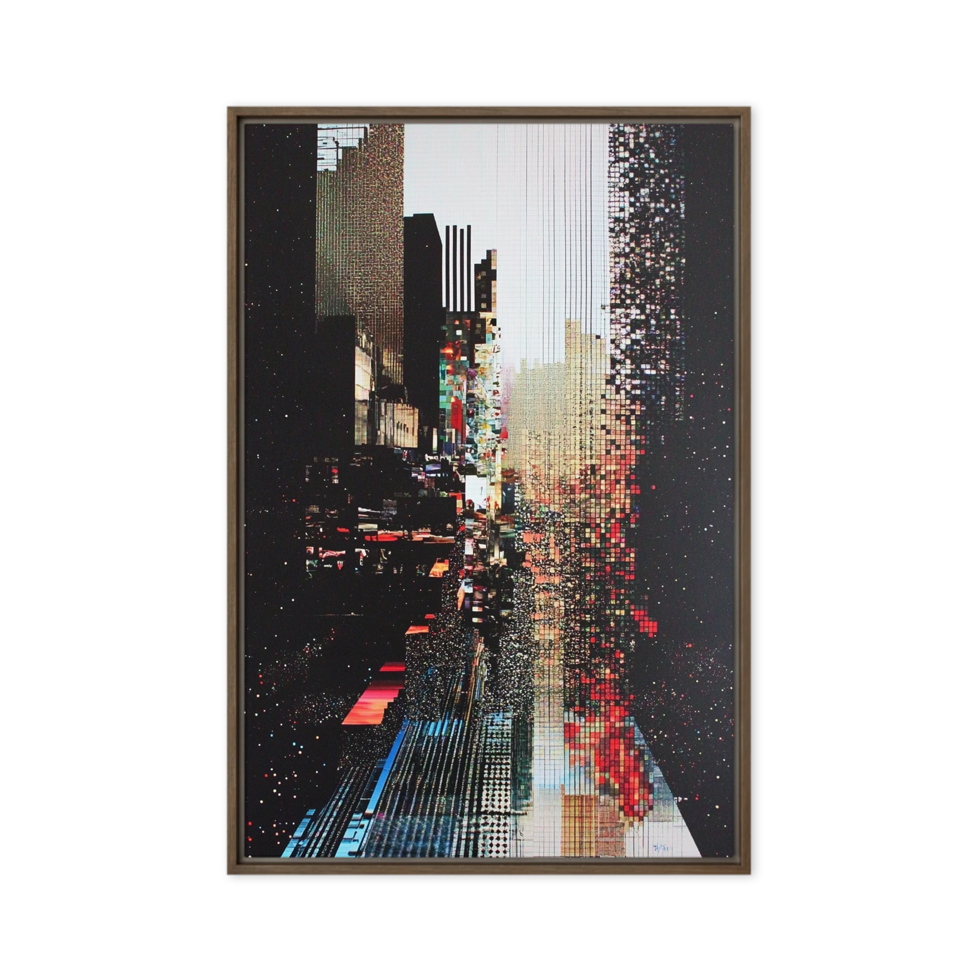 Digital Glitch City | Art Print