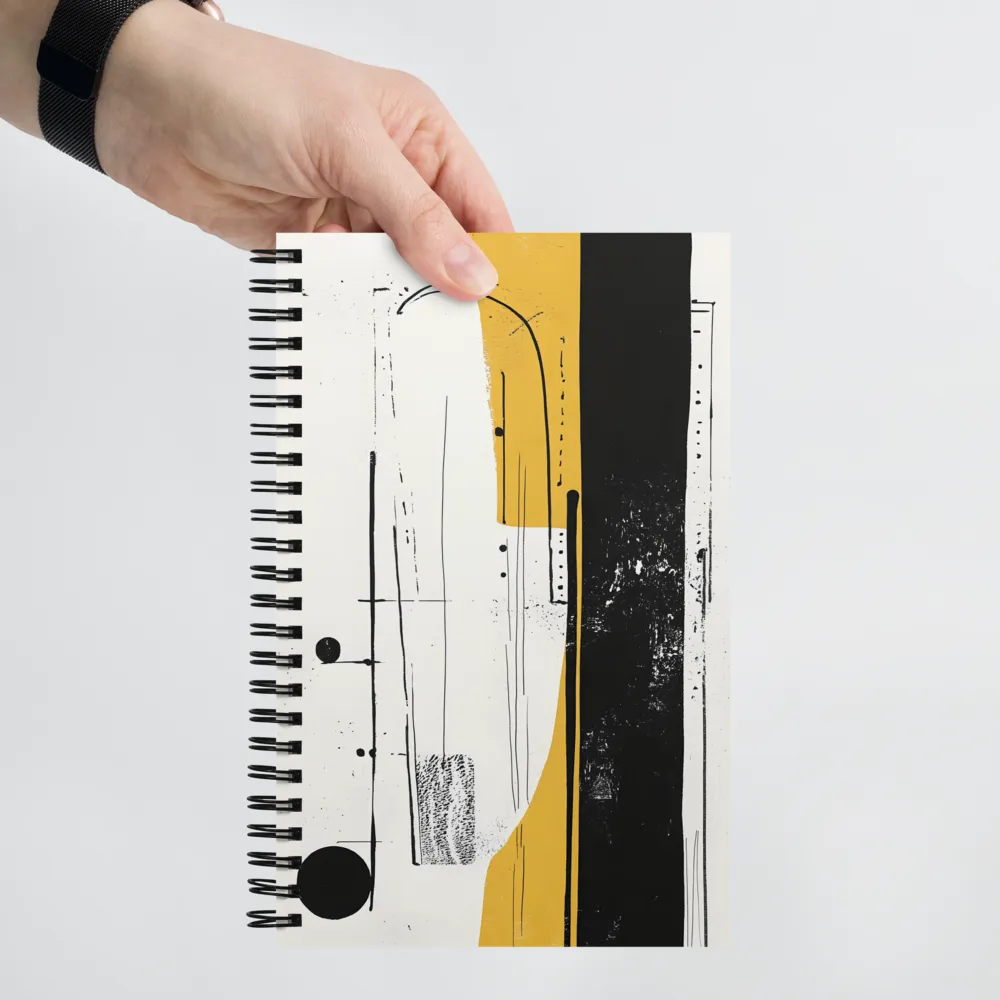 Modern Abstract Composition 
 Spiral Notebook | 140 pages