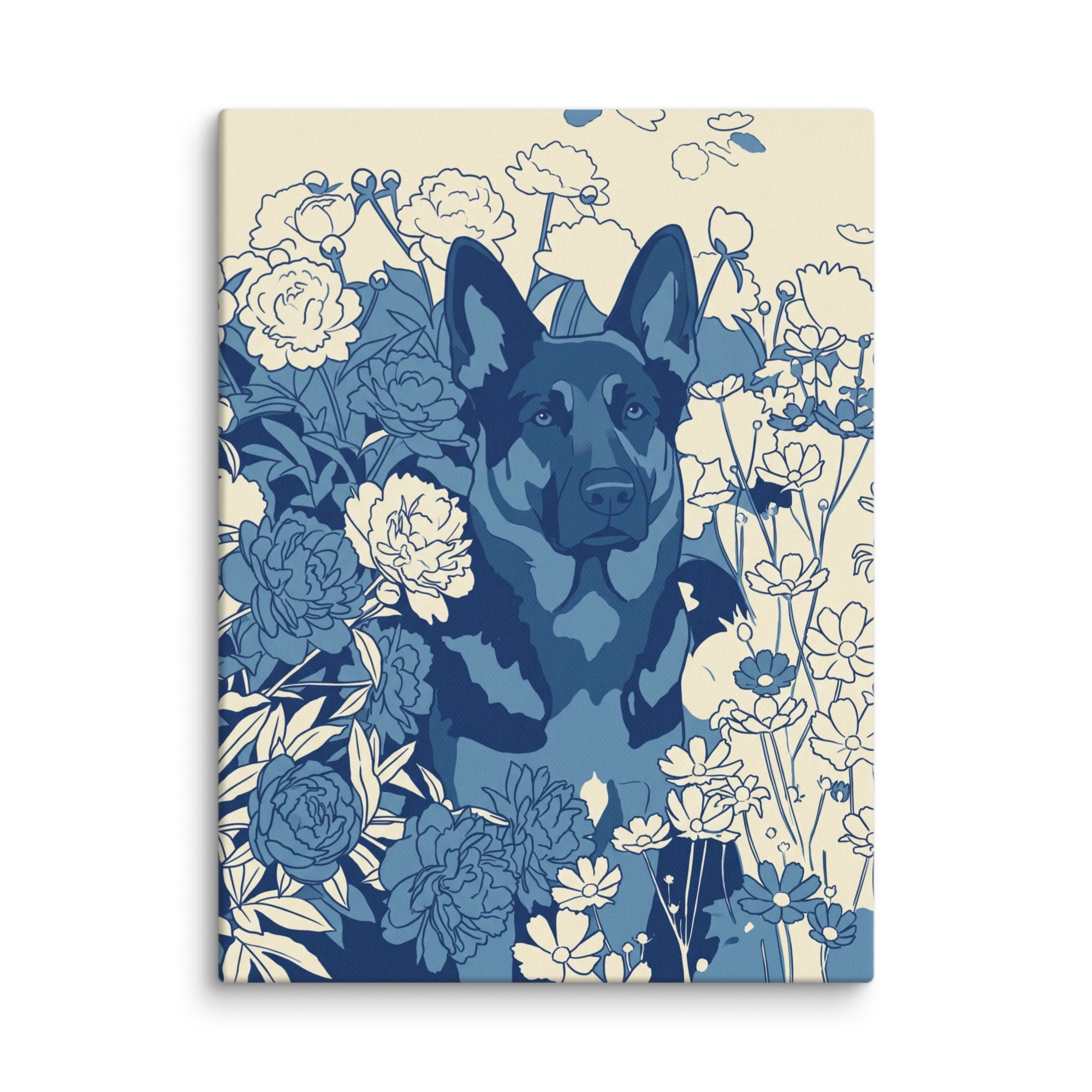 Pet Portrait — Cobalt Line