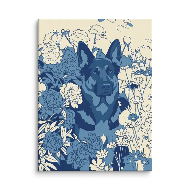 Pet Portrait — Cobalt Line