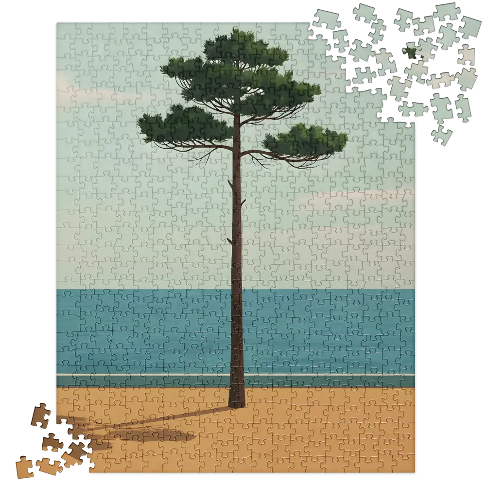 Coastal Pine 
 Jigsaw Puzzle in Tin Box