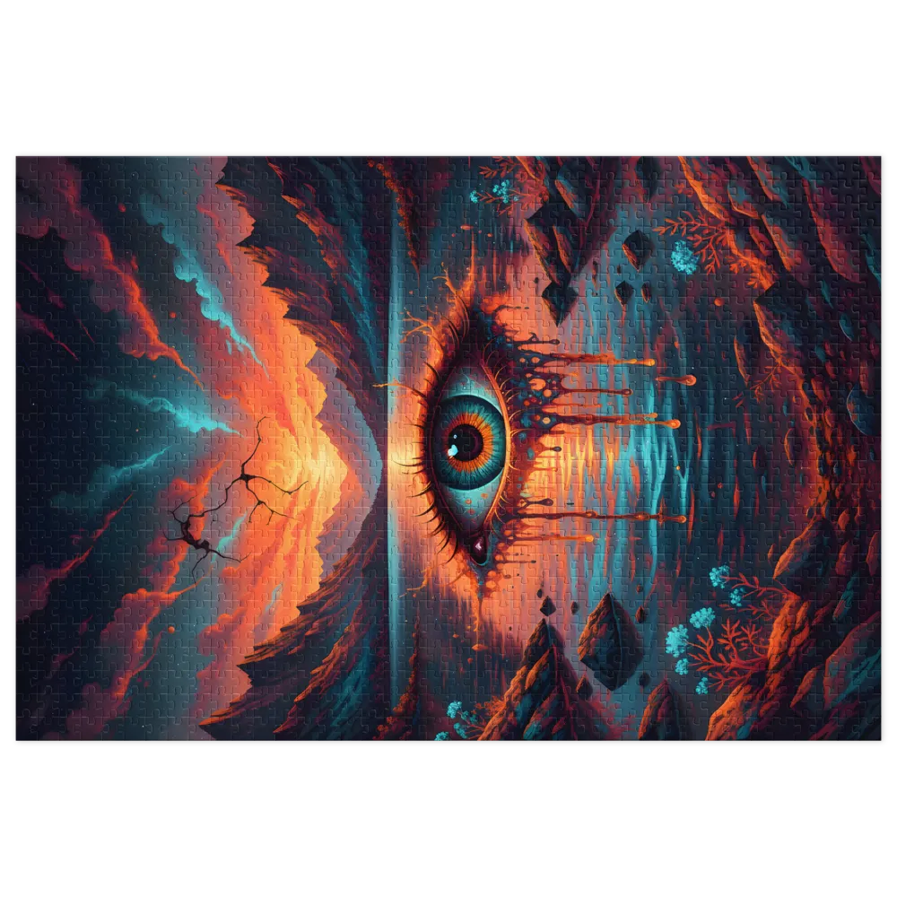 Cosmic Eye Lake 
 Jigsaw Puzzle in Tin Box