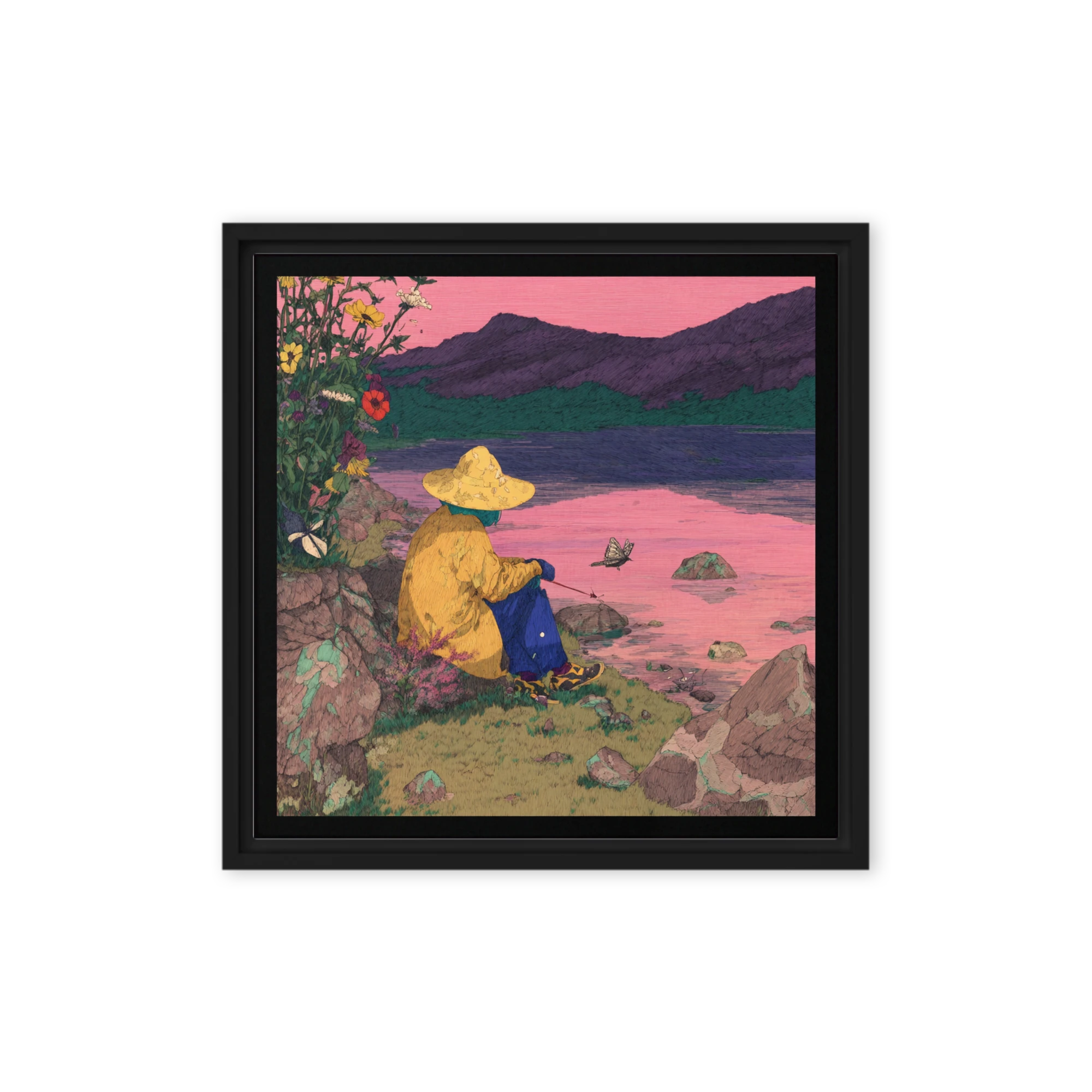 The Pink Lake Fisher