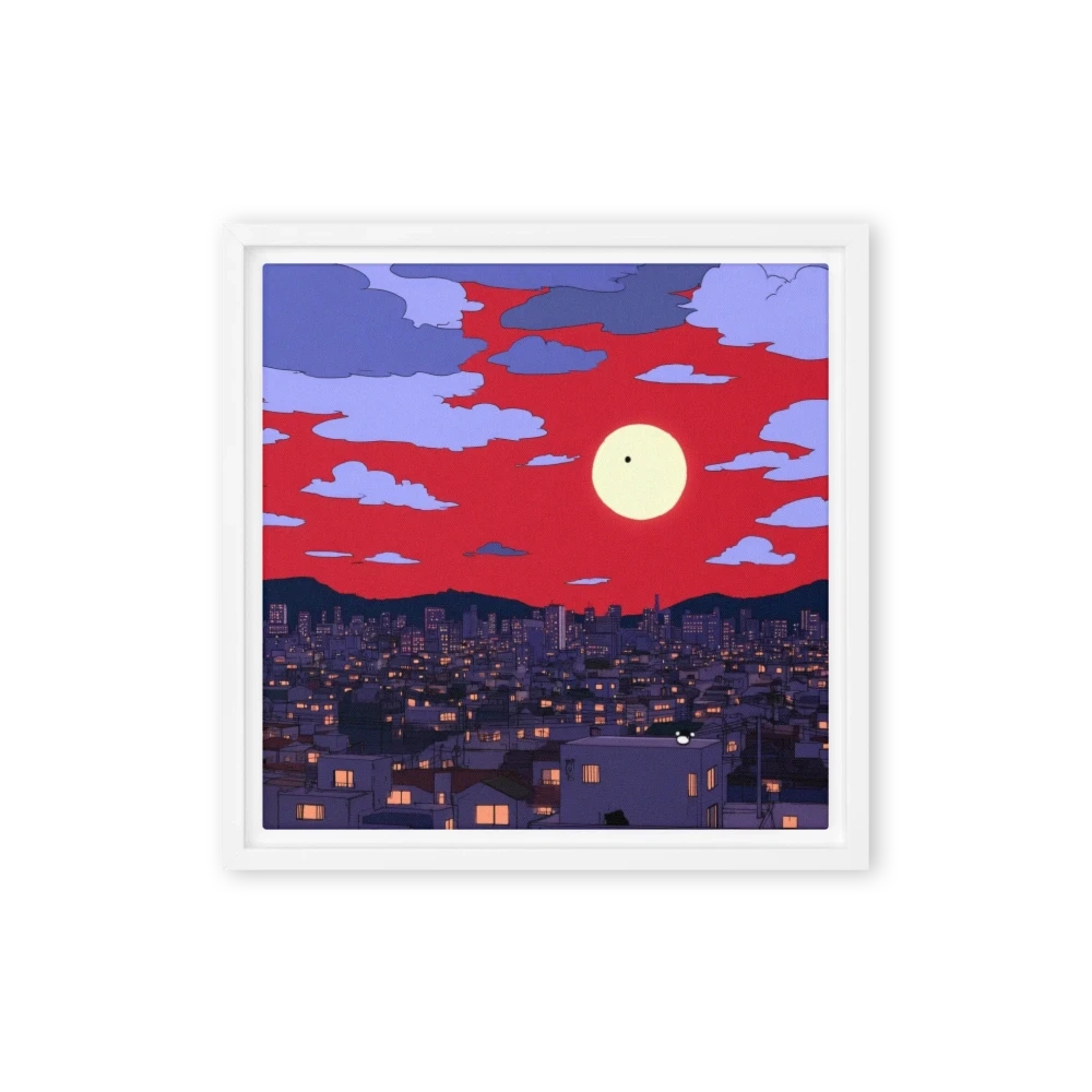 Red Sky Over the City