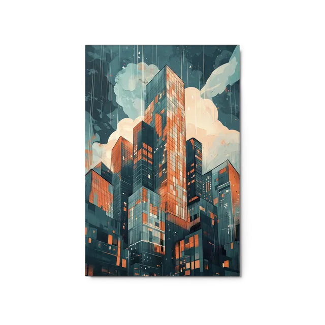 Rainy City Glow | Art Print