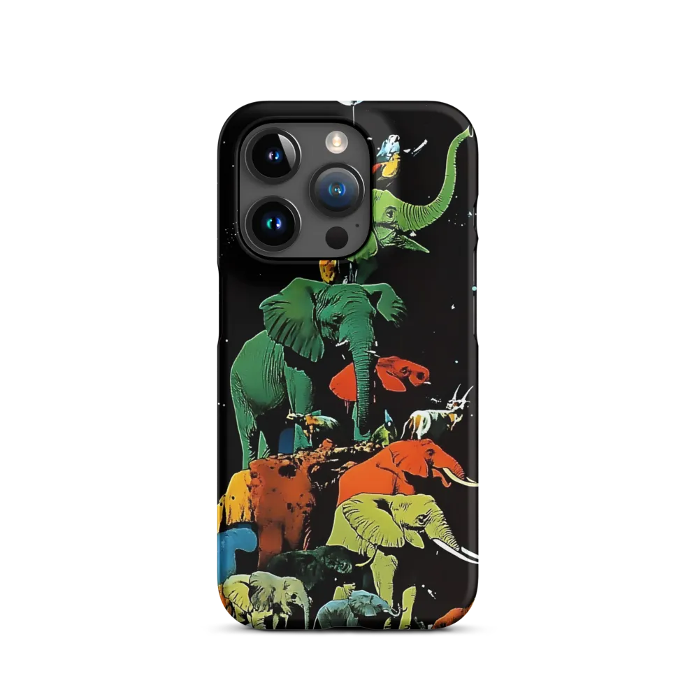 Colorful Elephants Pyramid | Phone Case