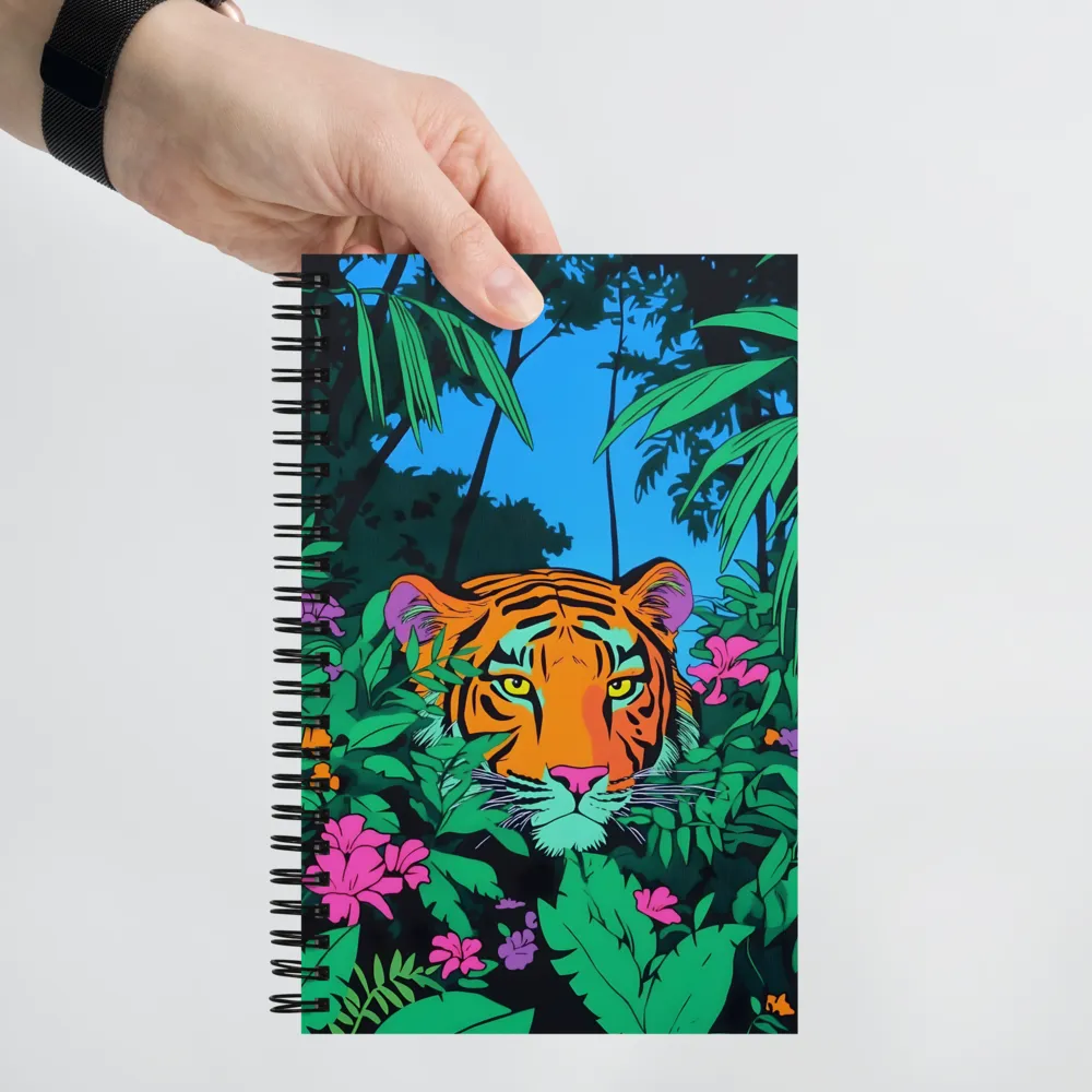 Jungle Tiger Pop Art 
 Spiral Notebook | 140 pages