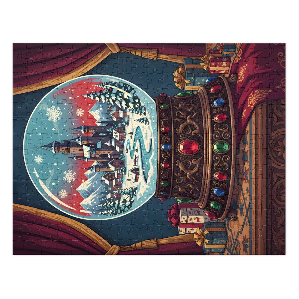 Winter Castle Snow Globe | Jigsaw Puzzles