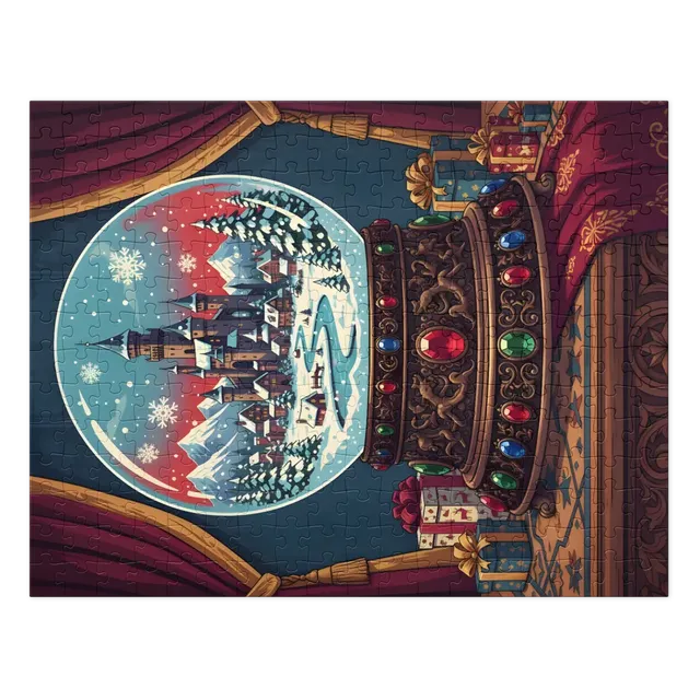 Winter Castle Snow Globe | Jigsaw Puzzles