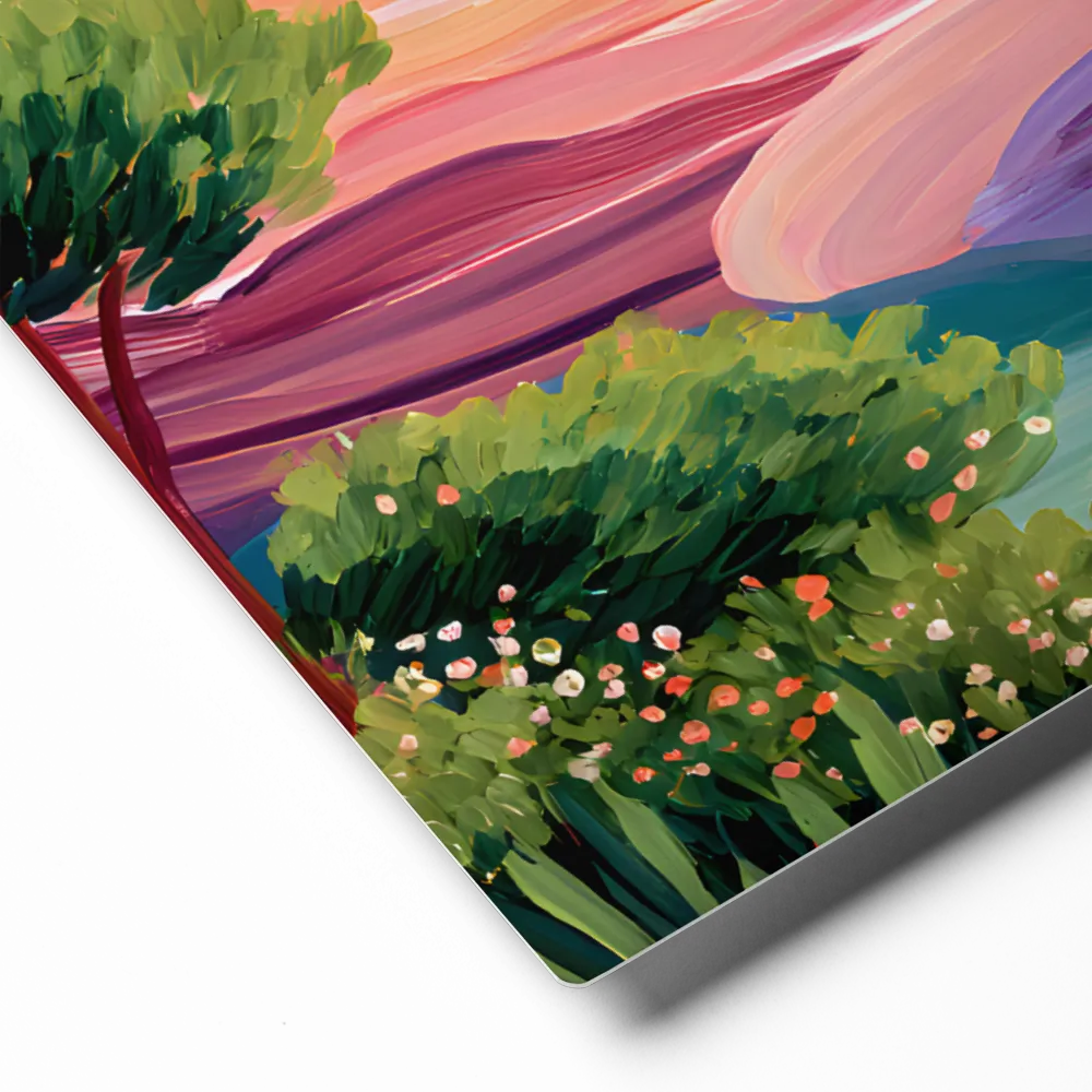 Painted Sunset Valley | Art Print