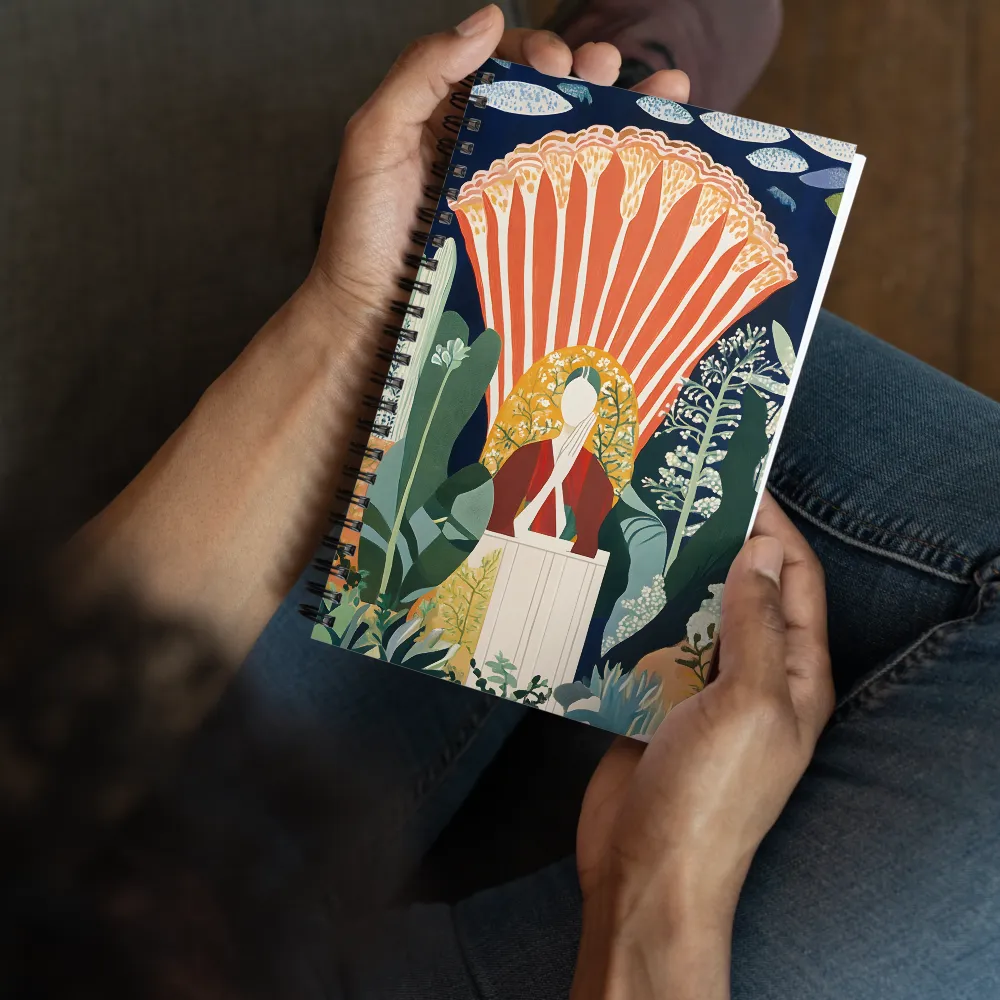 Meditative Floral Vision 
 Spiral Notebook | 140 pages