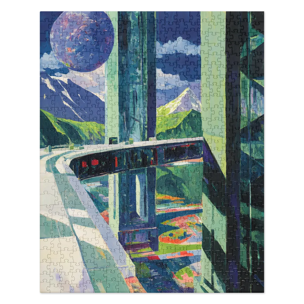 Cosmic Mountainscape 
 Jigsaw Puzzle