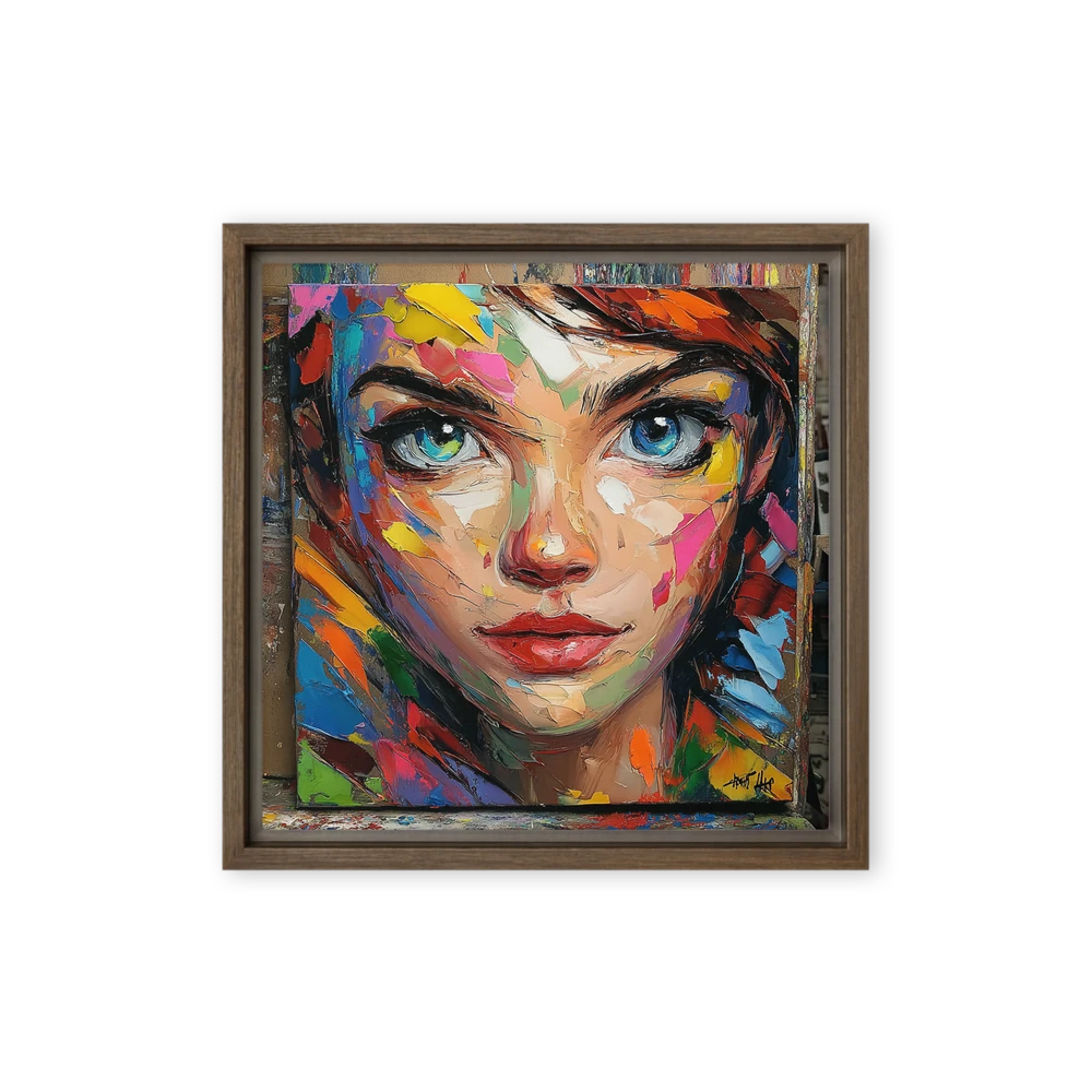 Expressive Impasto Portrait | Art Print