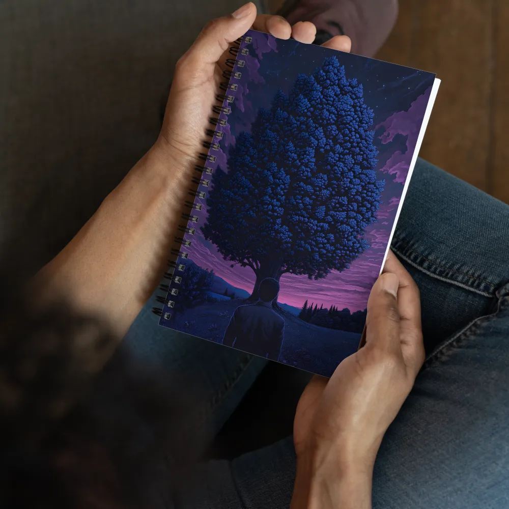 Solitude Under the Cosmic Tree 
 Spiral Notebook | 140 pages