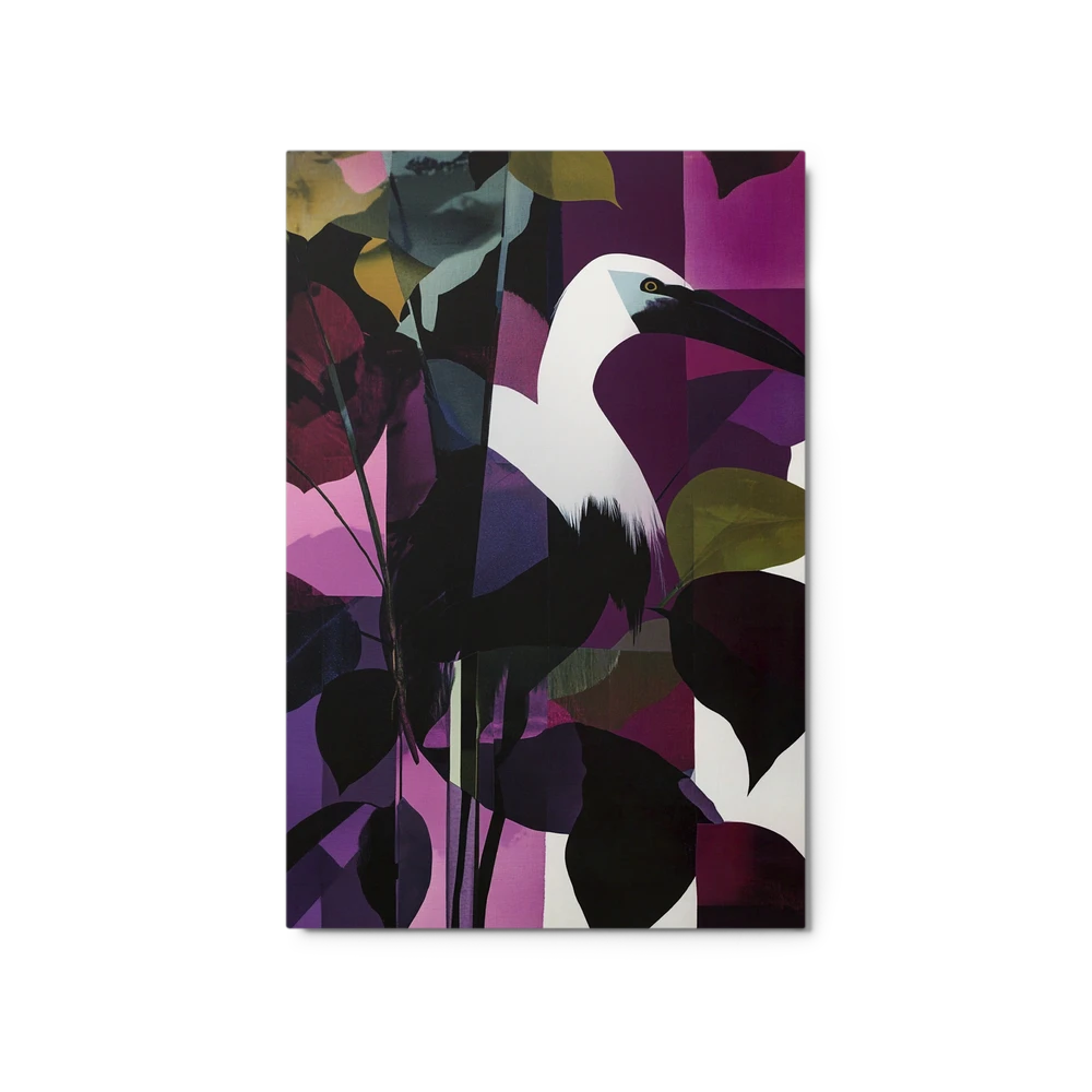 Ibis in Abstract Jungle | Art Print