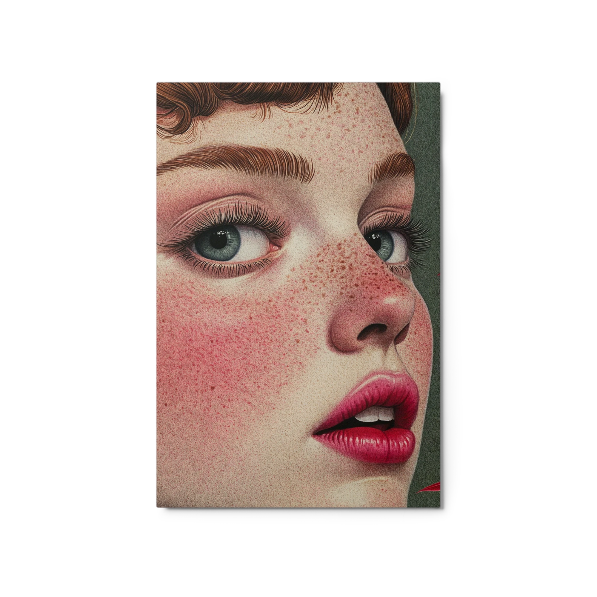 Freckled Girl Portrait