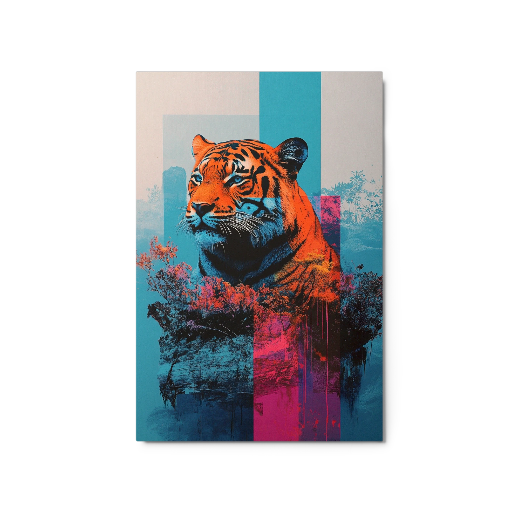 Tiger in Abstract Color