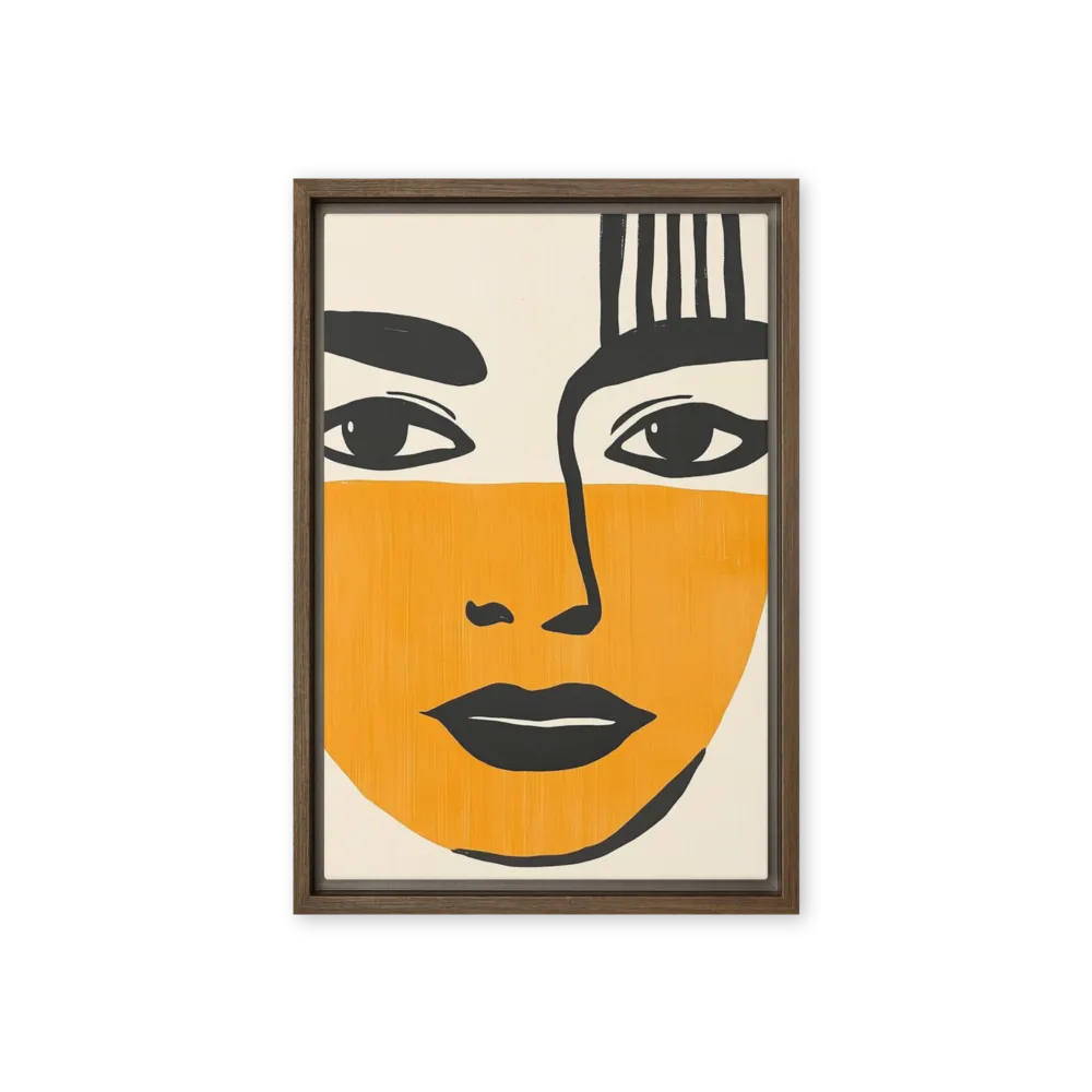 Orange Wall Art with a Geometric Edge — Warm & Graphic