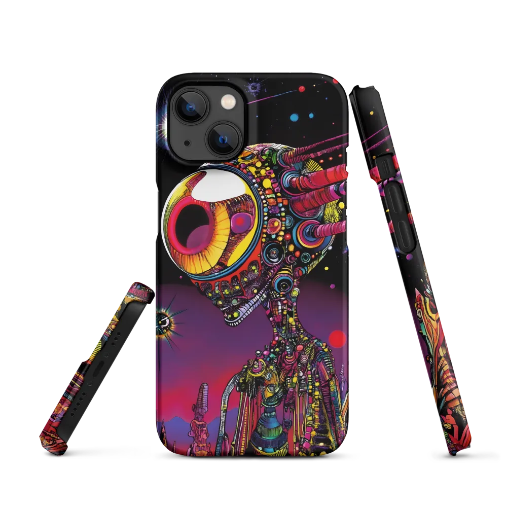 Surreal Alien in Cosmic Landscape | Phone Case