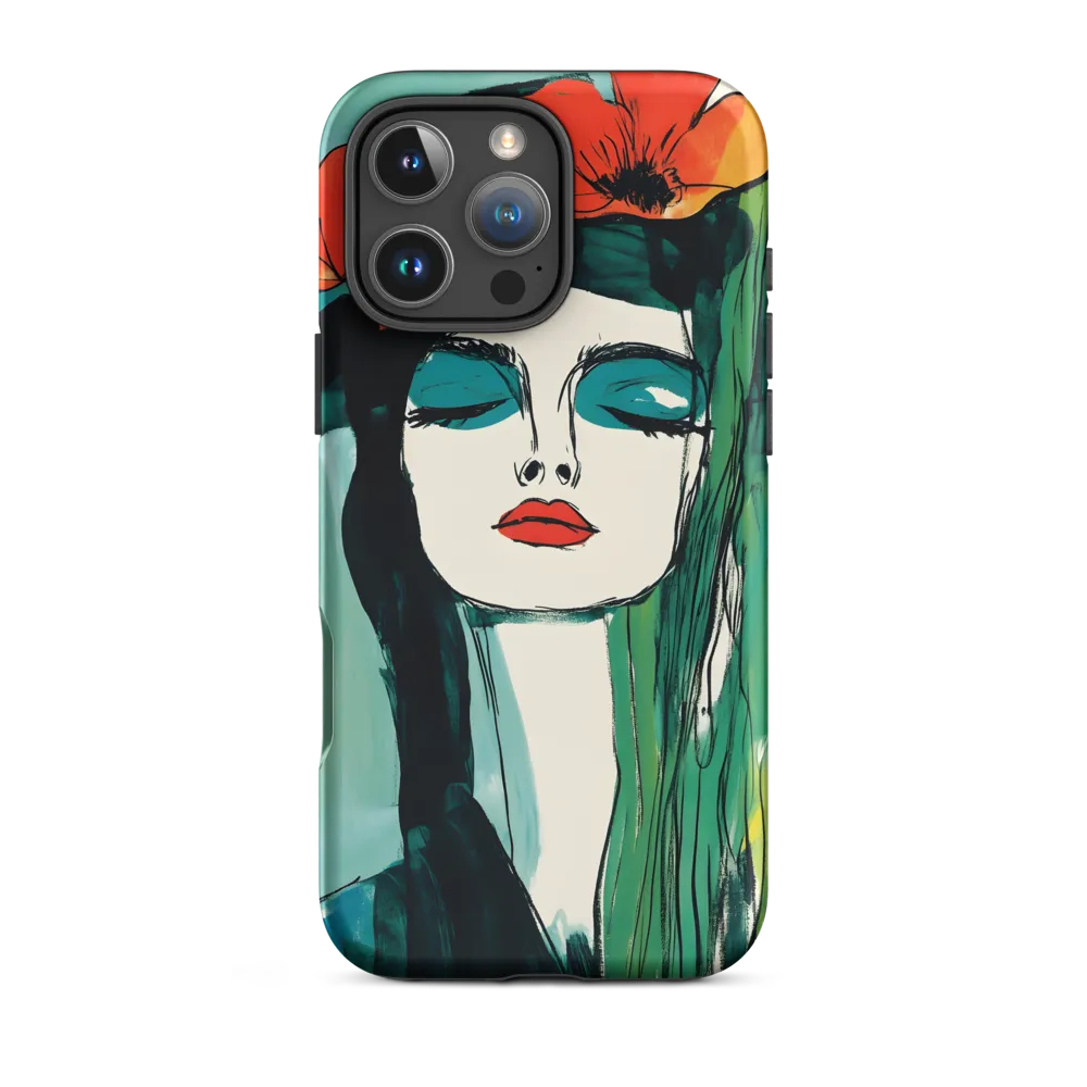 Modern Abstract Woman Portrait | Phone Case