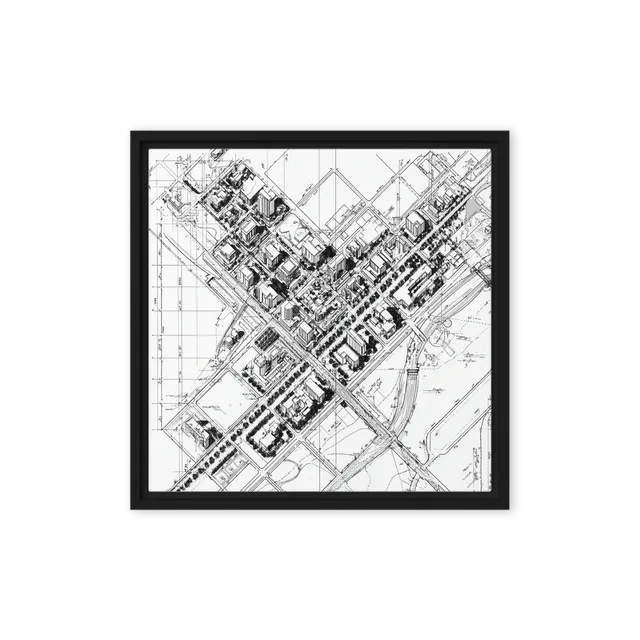 Axonometric City Grid | Art Print