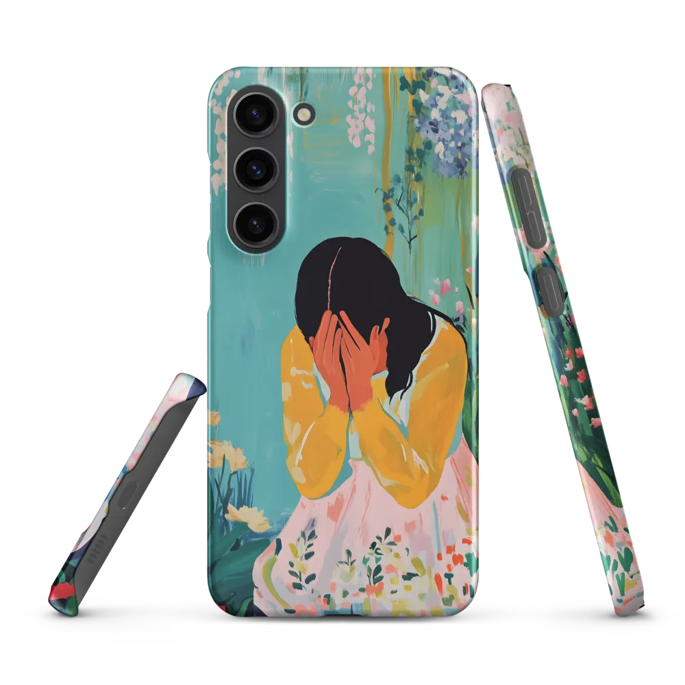 Woman in Floral Setting | Phone Case