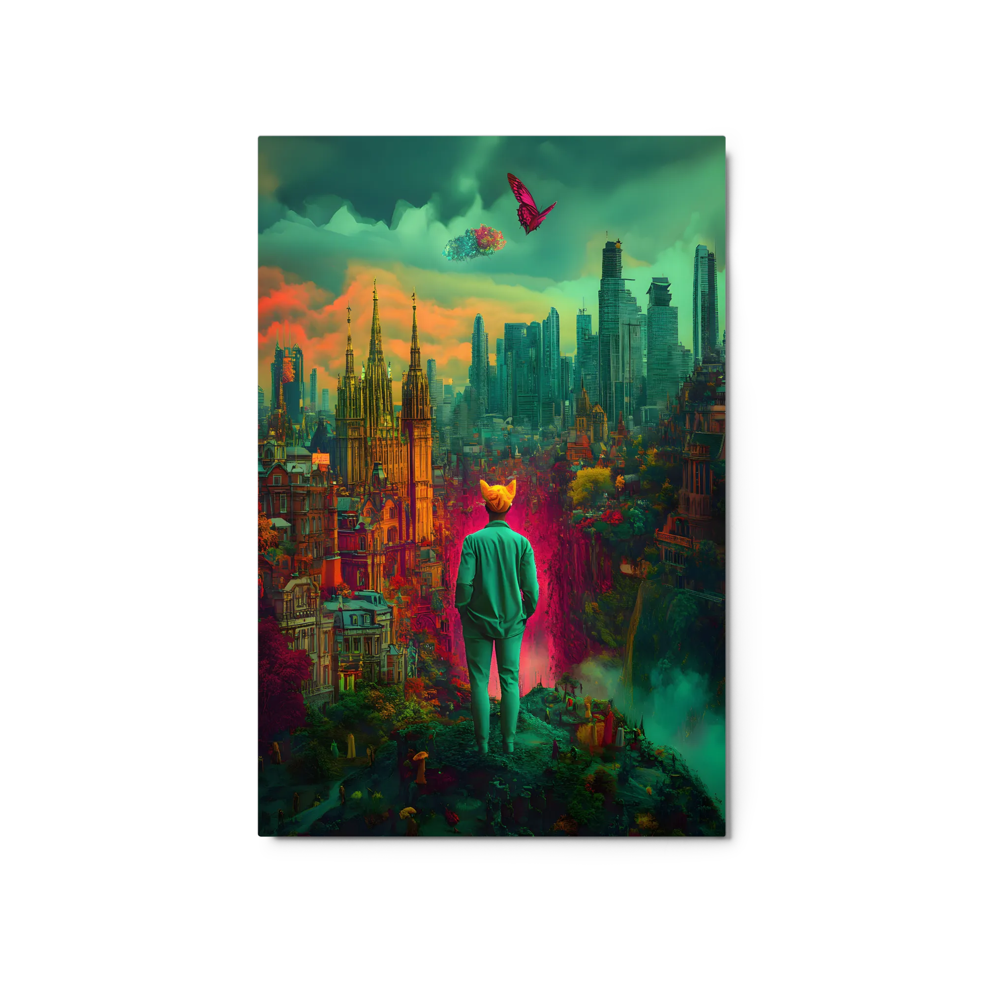 Enchanted Urban Dream 
 Canvas with Black Frame