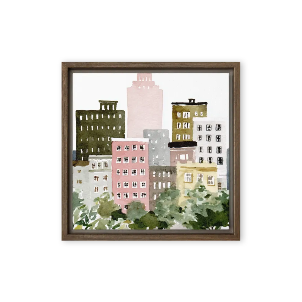Urban Oasis 
 Canvas | 8″x 8″