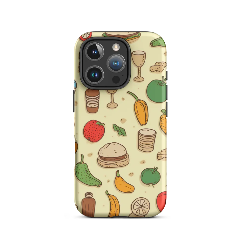 Playful Food Pattern | Phone Case