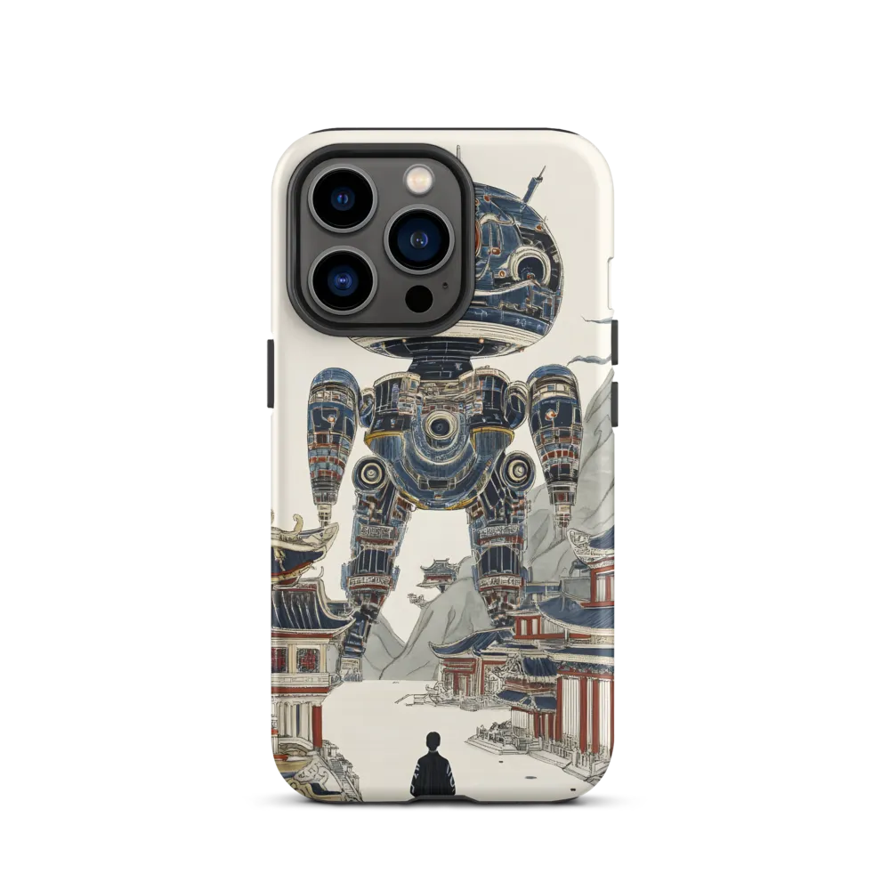 Robot Overlooking Traditional Landscape | Phone Case