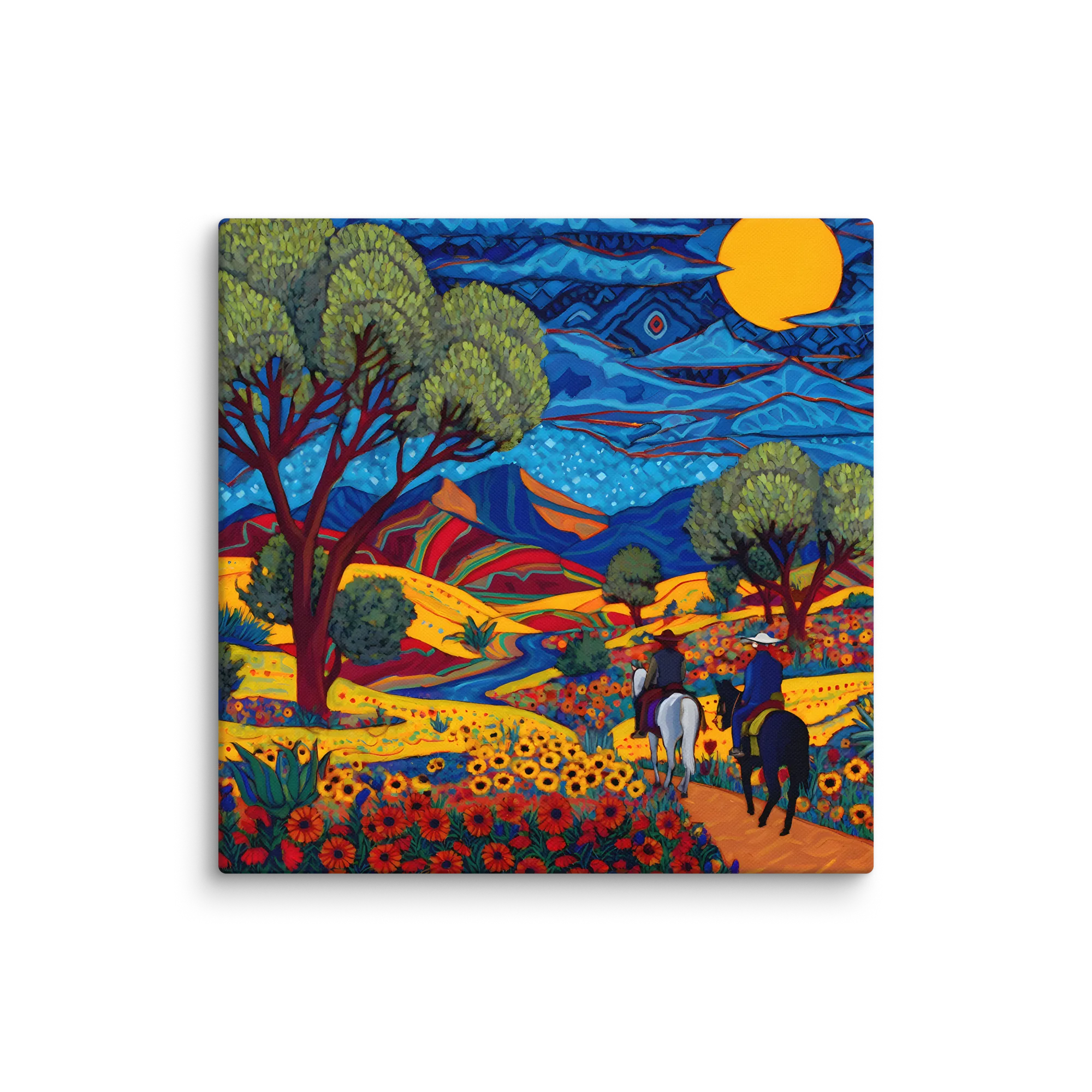 Swirling Stained-Glass Folk Art — Leaded line and mosaic