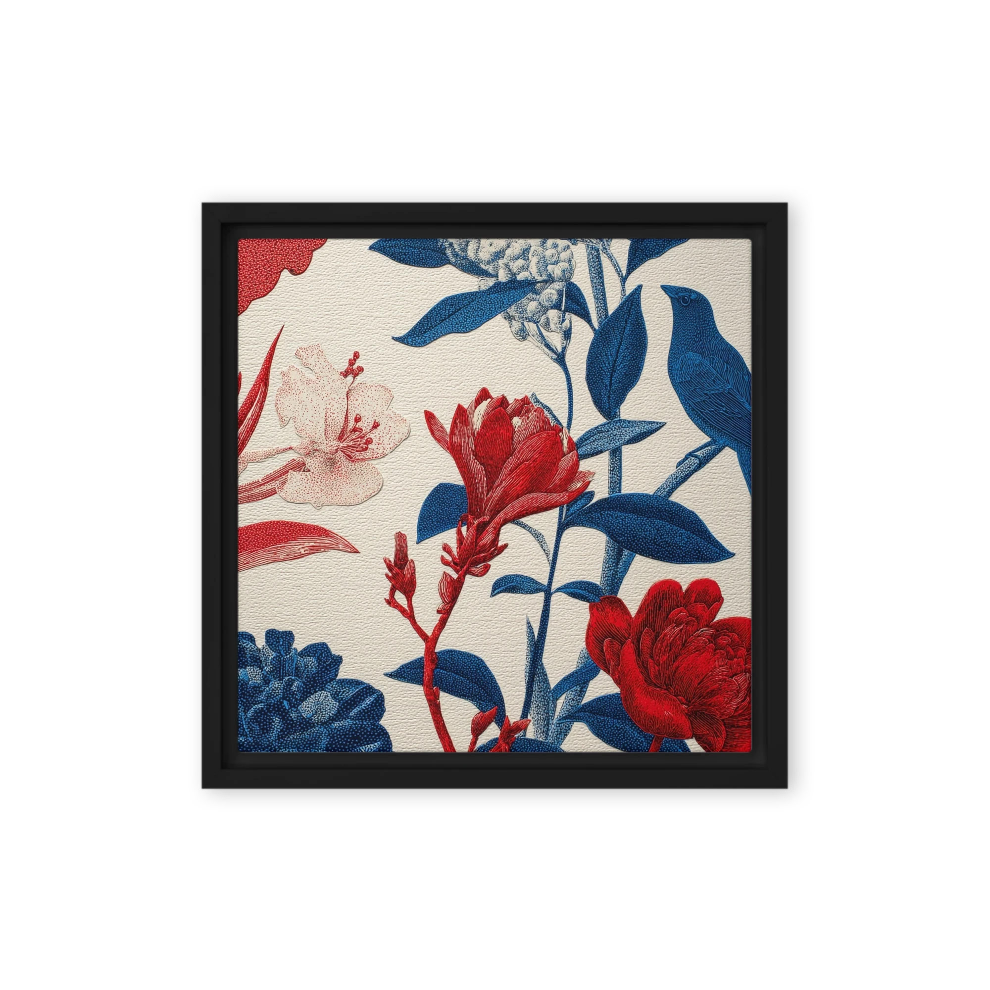 Crimson Flora and Songbird