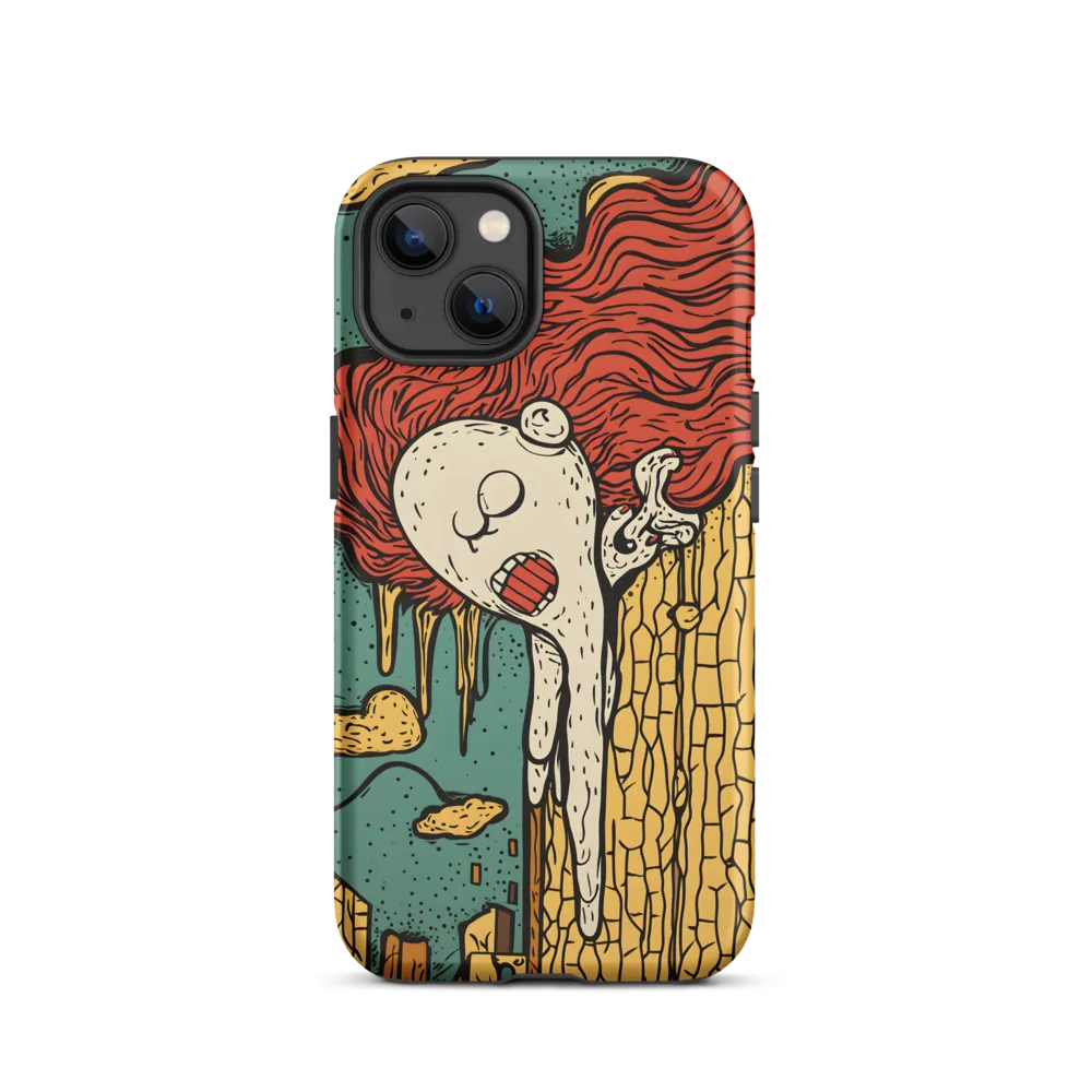 Abstract Character with Red Hair | Phone Case