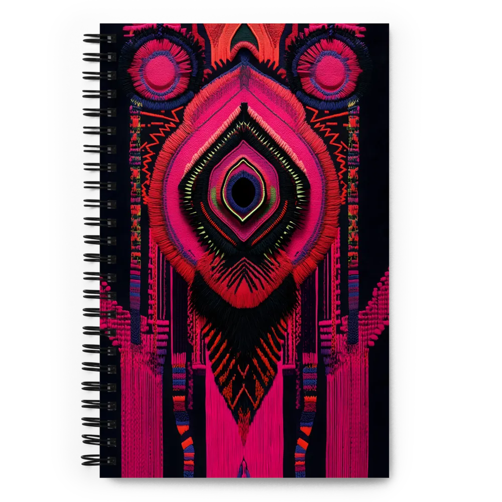 Intricate Textile Mask 
 Spiral Notebook | 140 pages
