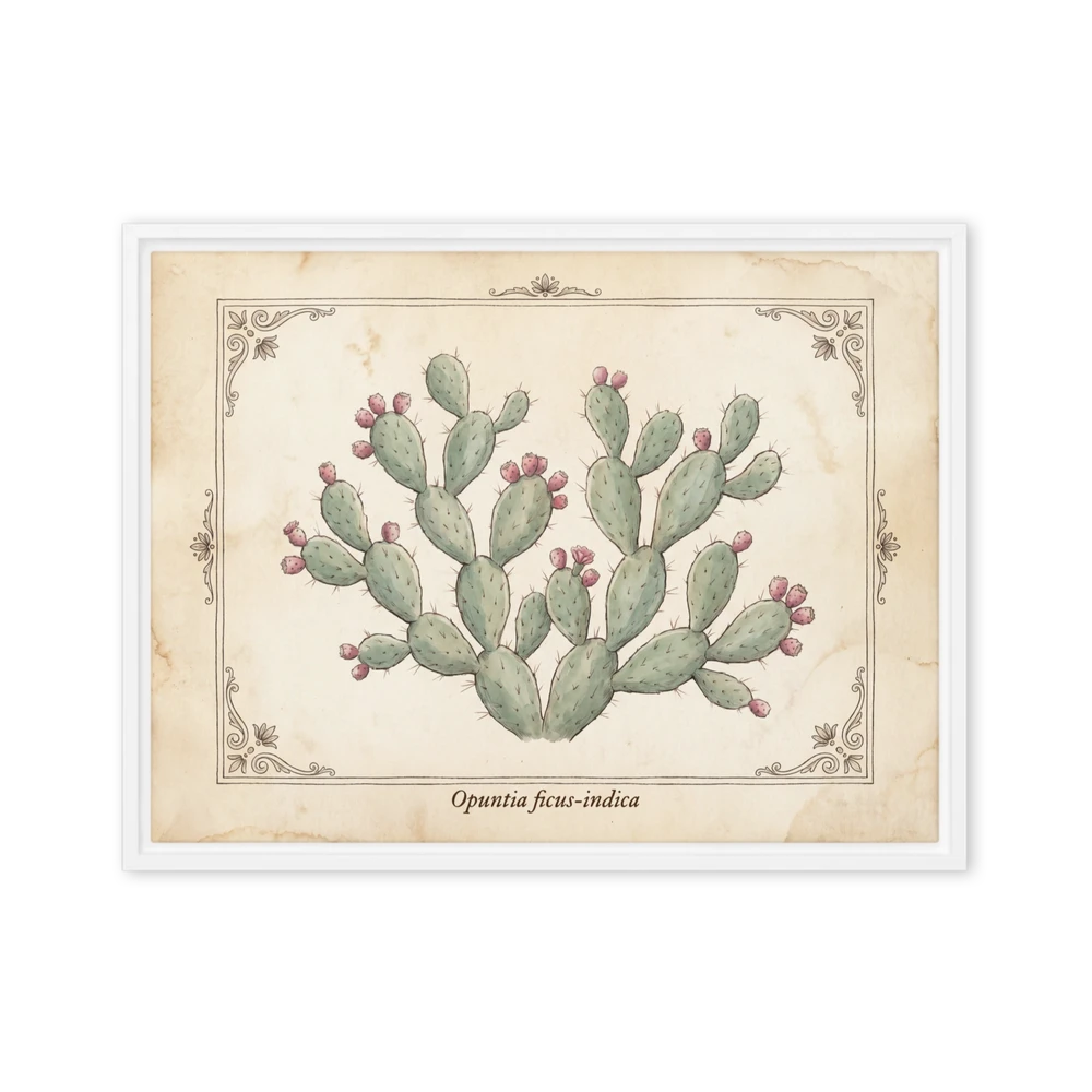 Opuntia Ficus-Indica Botanical Print | Art Print