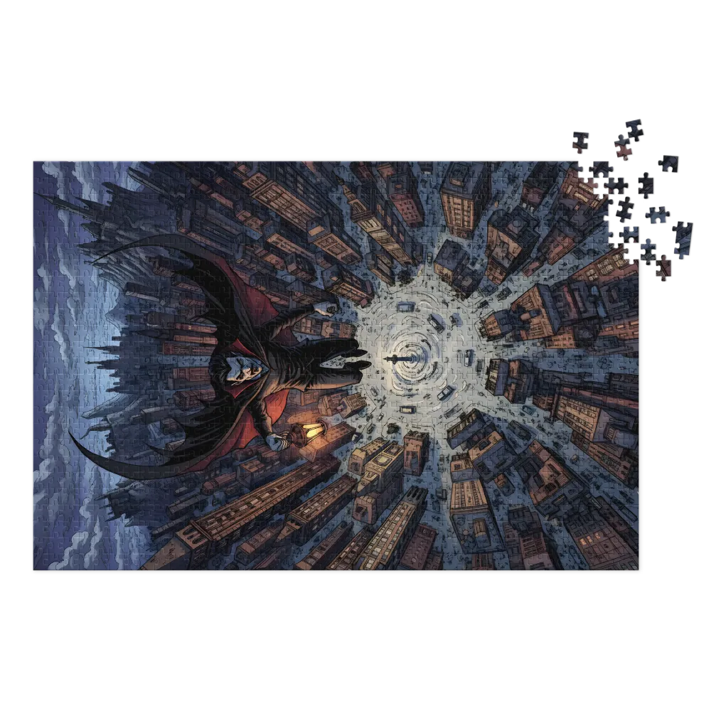 Vampire Over the City | Jigsaw Puzzles