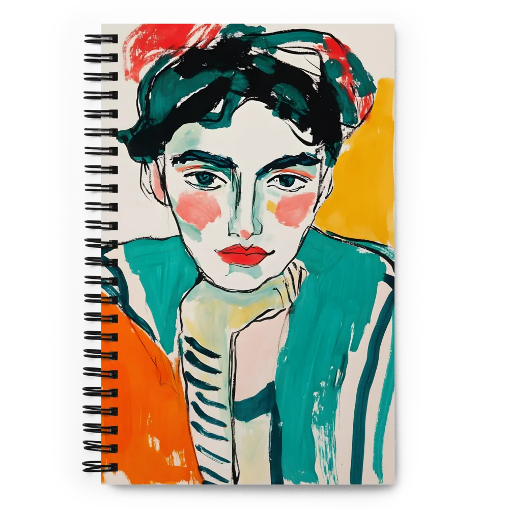 Expressive Pop Art Portrait 
 Spiral Notebook | 140 pages