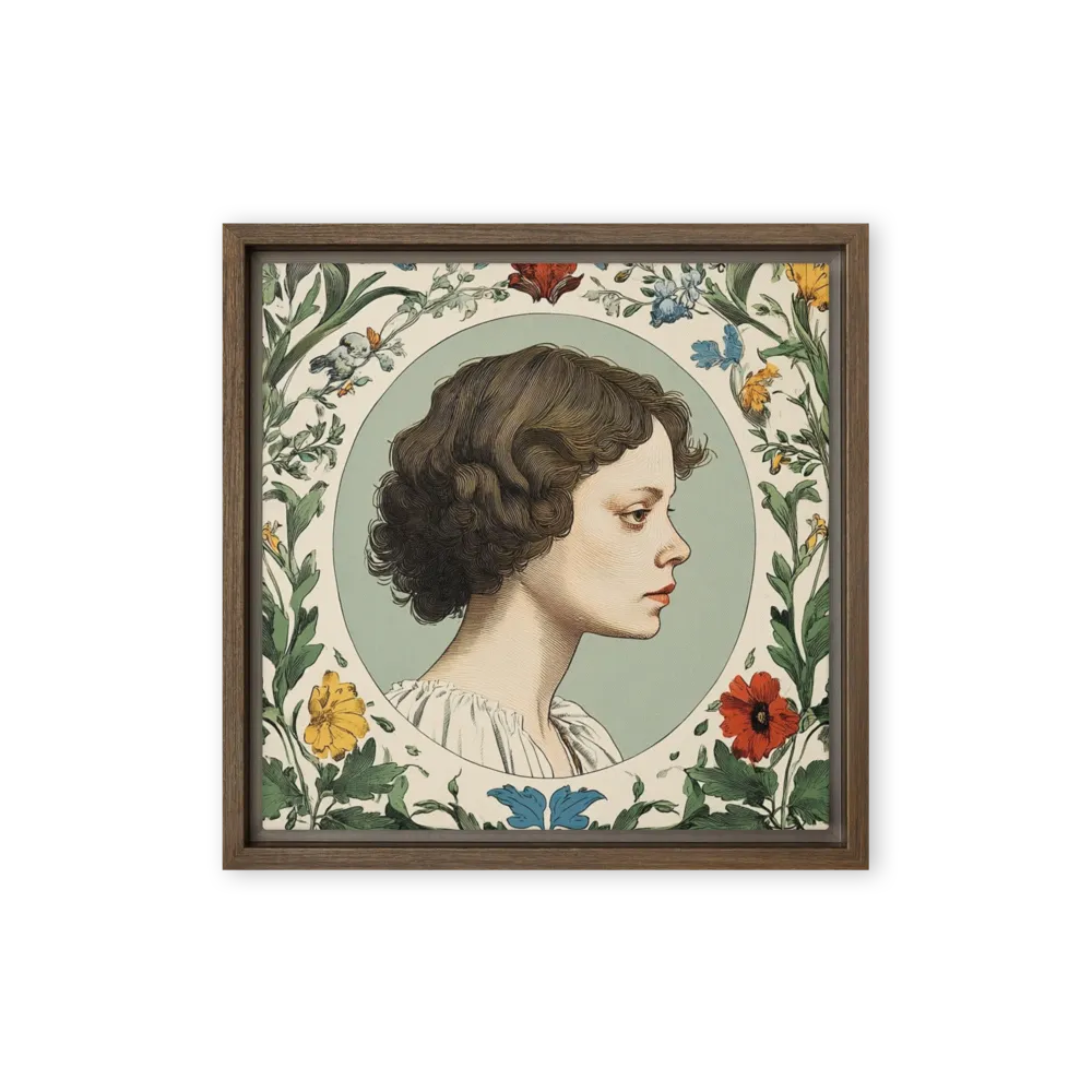 Floral Nouveau Profile | Art Print